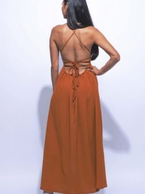 Maxi Dress with Slit – Flattering Fit & Side Slit Detail
