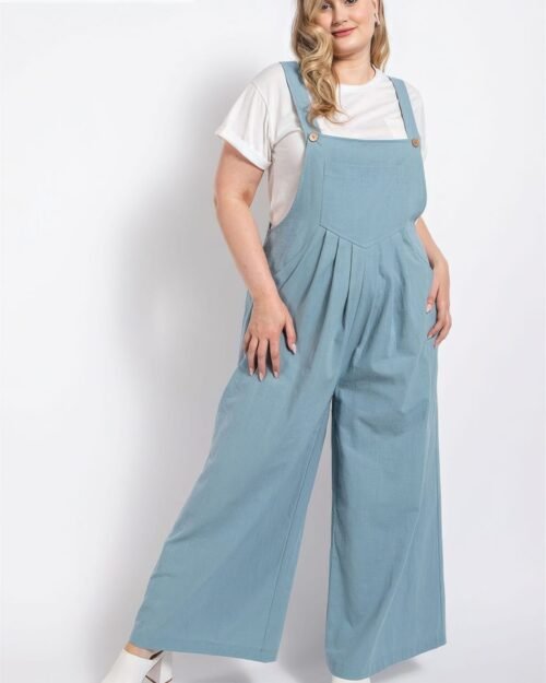 pintuck detail overall with side pockets