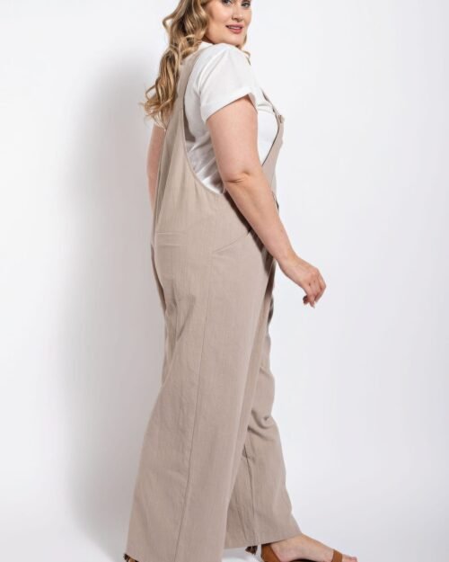 pintuck detail overall with side pockets