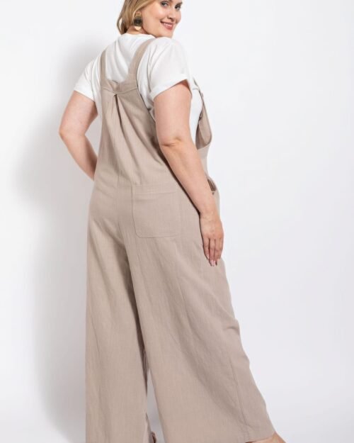 pintuck detail overall with side pockets