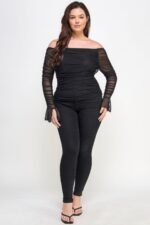 Ots Ruched Mesh Top - Image 2