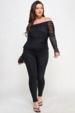 Ots Ruched Mesh Top - Image 3