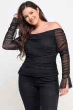 Ots Ruched Mesh Top - Image 4