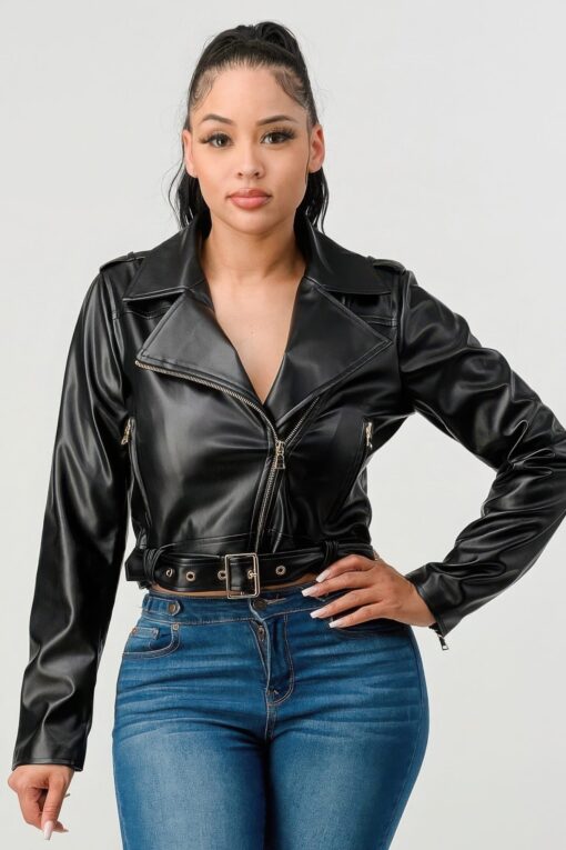Pu Leather Jacket - Image 3