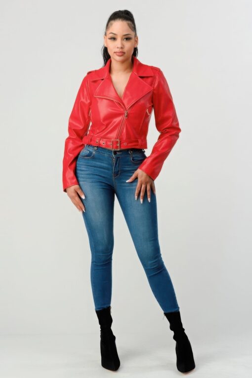 Pu Leather Jacket - Image 8