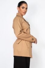 Belted Coat double-breasted closure