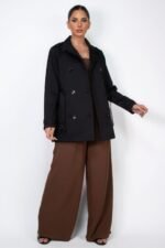 Belted Coat double-breasted closure