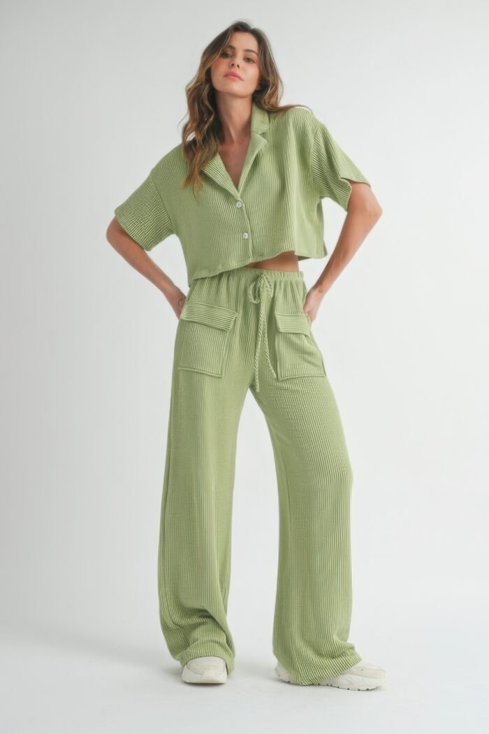 Button up 2 piece set