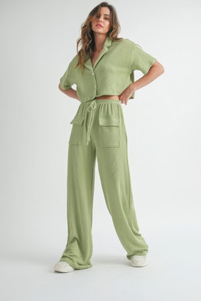 Button up 2 piece set