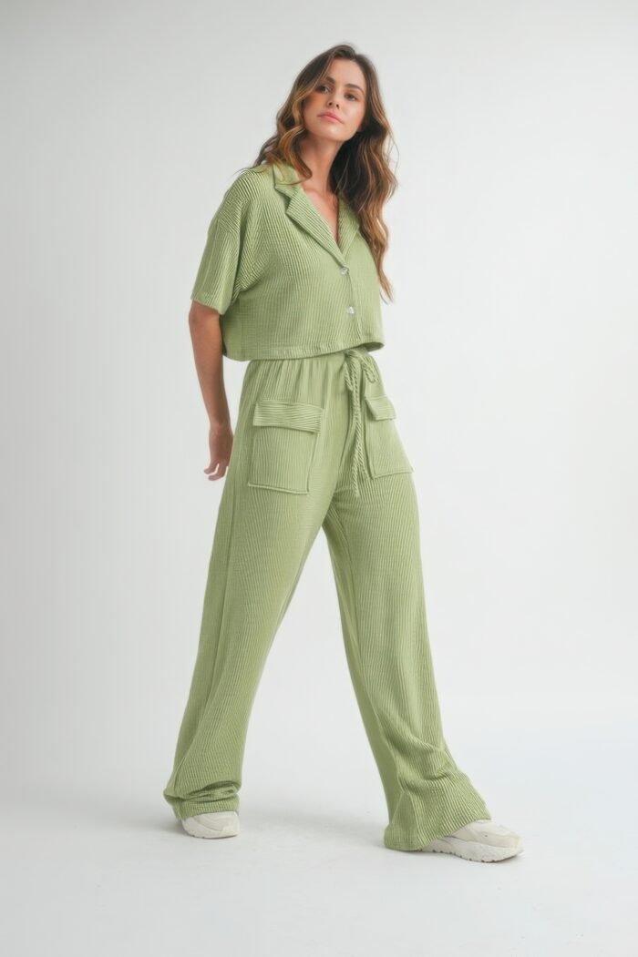 Button up 2 piece set