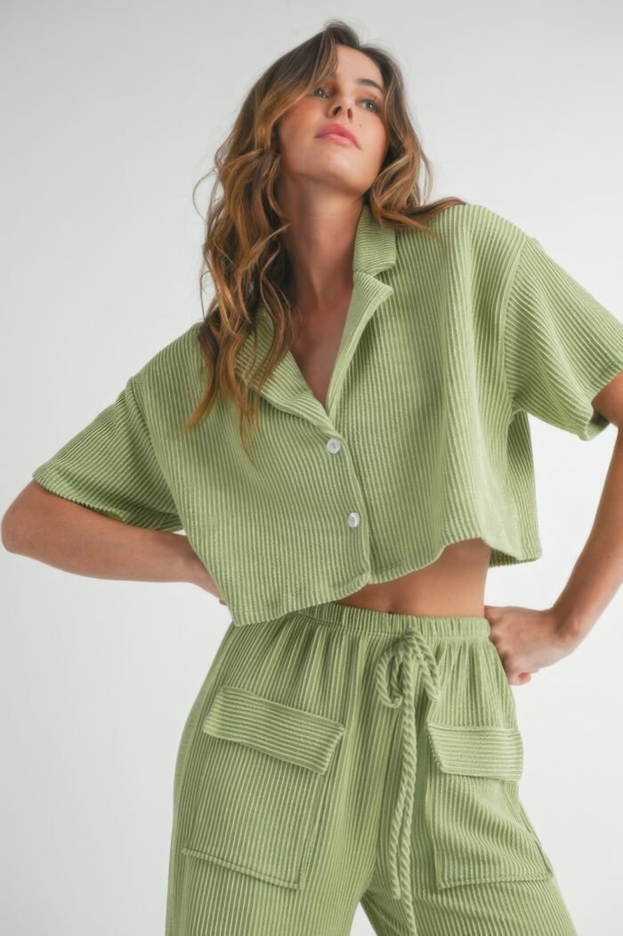 Button up 2 piece set