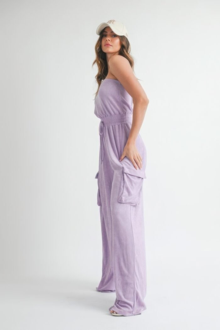 Tube top jumpsuit romper