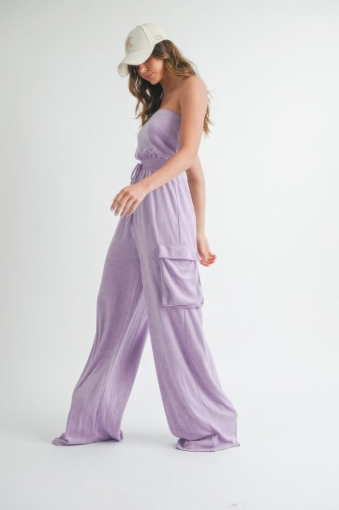 Tube top jumpsuit romper