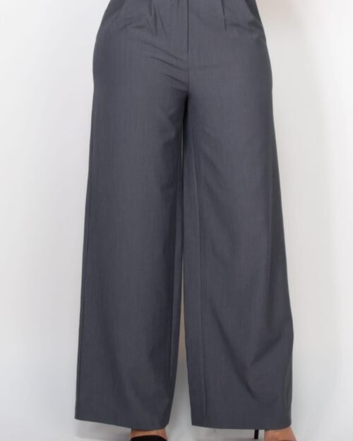 Pleated Double Waistband Pants