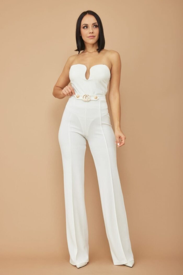 Cg buckle and button detail pants - image 4
