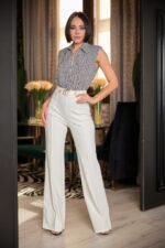 Cg Buckle And Button Detail Pants - Image 5