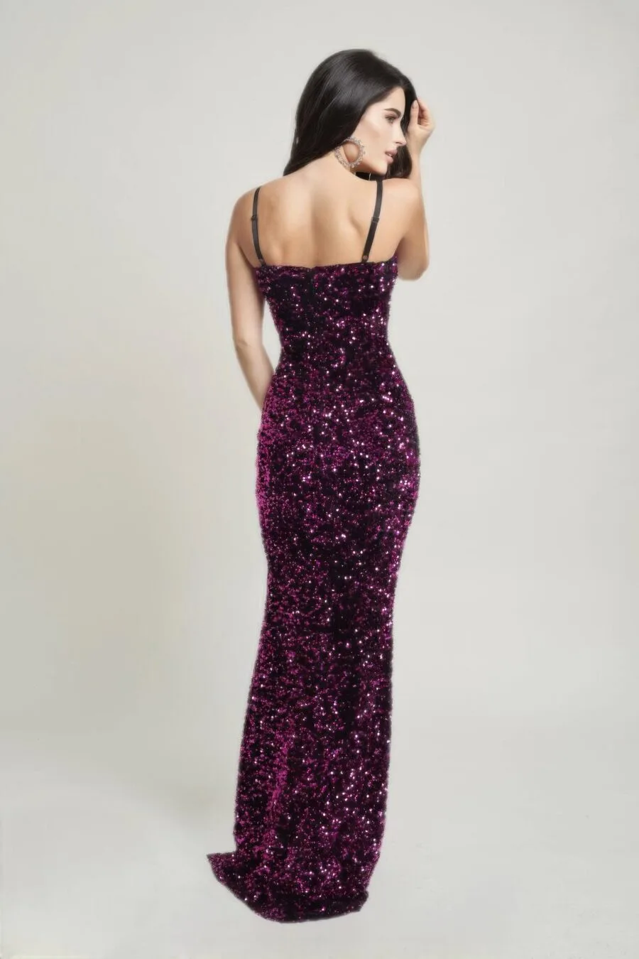 Cecily teddy velvet corset maxi dress