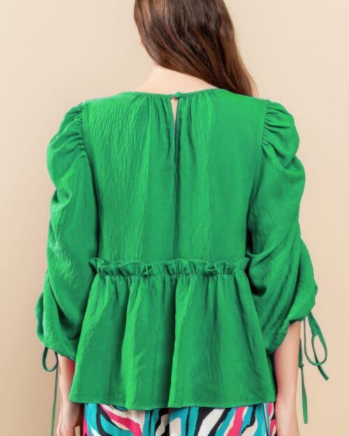 round neckline babydoll top