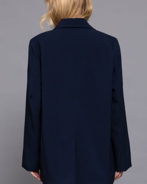 long slv front button closure blazer