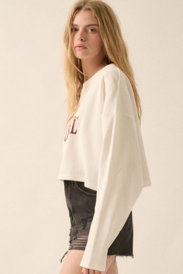 Love like a cowgirl thermal graphic sweatshirt - image 4