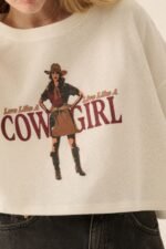 Love like a cowgirl thermal graphic sweatshirt - Image 5