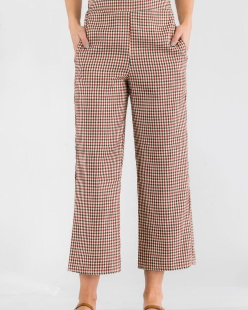 Gingham High Waist Pants