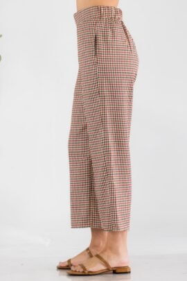 Gingham High Waist Pants Gingham High Waist Pants