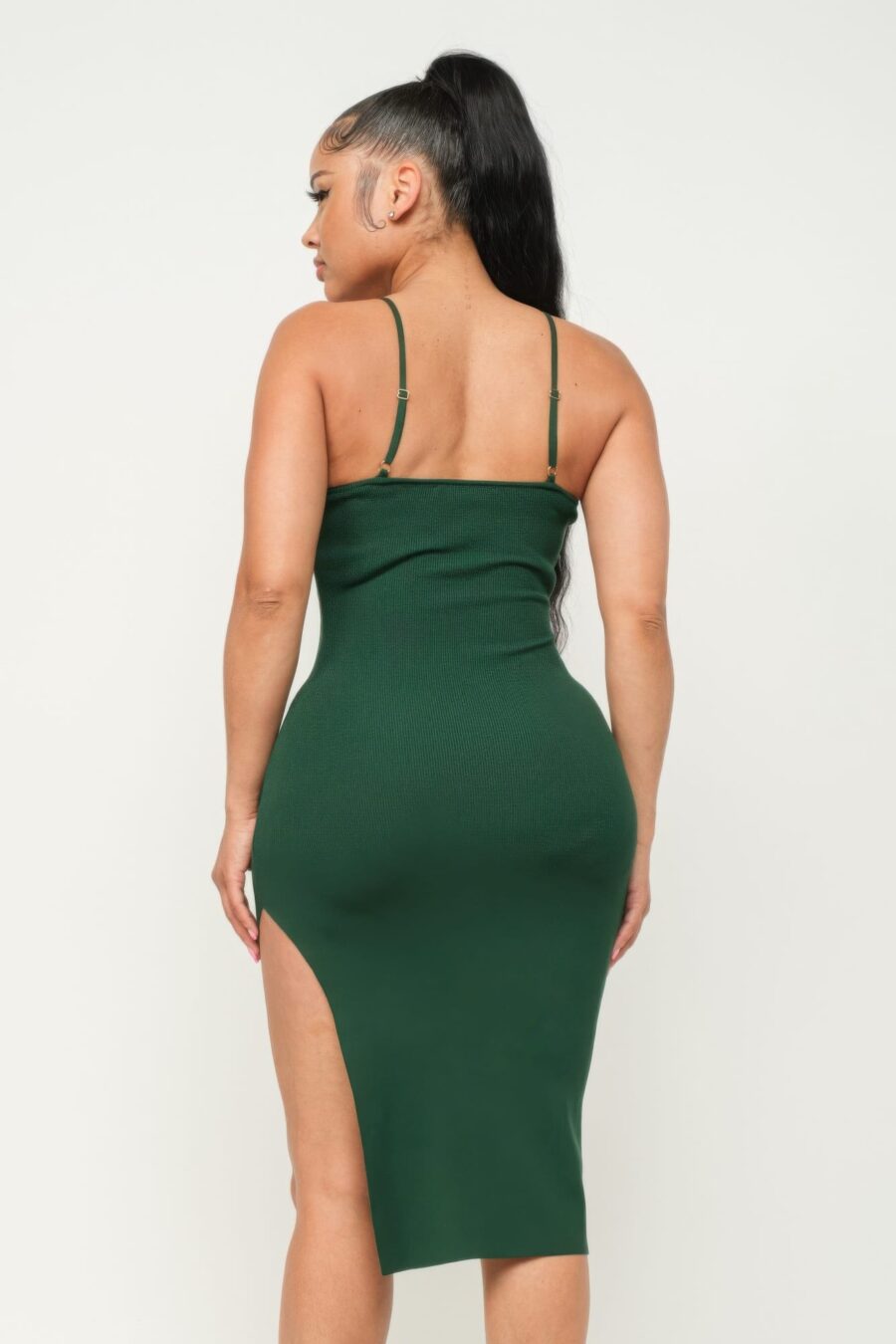 Side slit cami dress