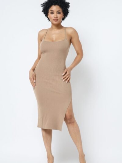 Side Slit Cami Dress