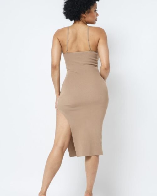 side slit cami dress