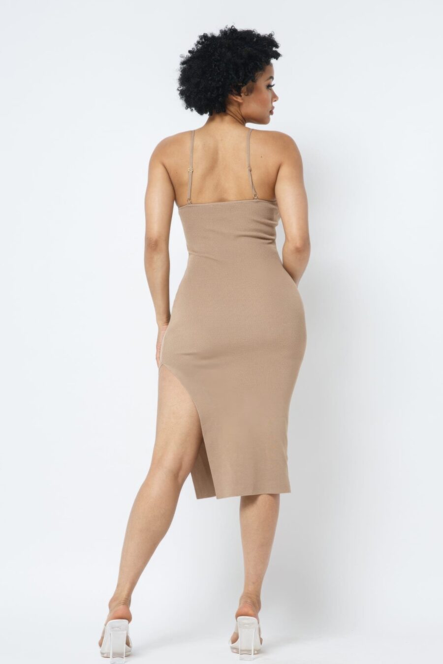 Side slit cami dress