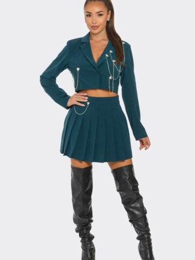 Pleated Skirt Set Skirt Set – Pleated Skirt Set Glamorous Elegance & Chic Styling