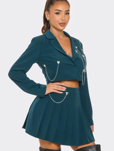 Pleated Skirt Set Skirt Set – Pleated Skirt Set Glamorous Elegance & Chic Styling