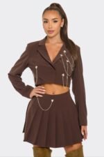 Skirt Set – Pleated Skirt Set Glamorous Elegance & Chic Styling