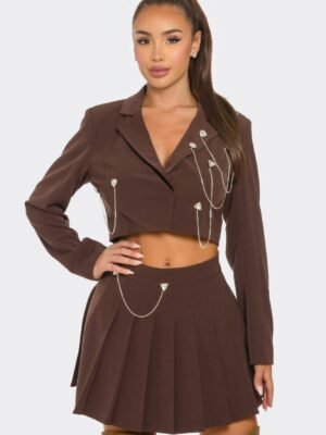 Skirt Set – Pleated Skirt Set Glamorous Elegance & Chic Styling