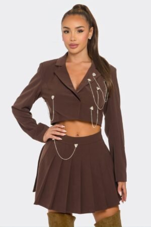 Skirt Set – Pleated Skirt Set Glamorous Elegance & Chic Styling