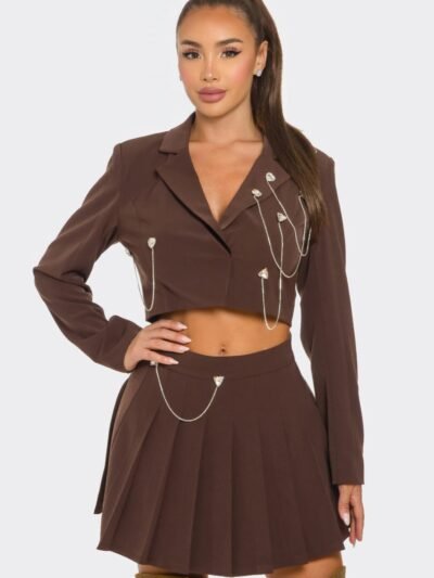 Skirt Set – Pleated Skirt Set Glamorous Elegance & Chic Styling