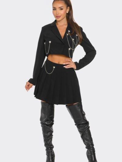 Pleated Skirt Set Skirt Set – Pleated Skirt Set Glamorous Elegance & Chic Styling