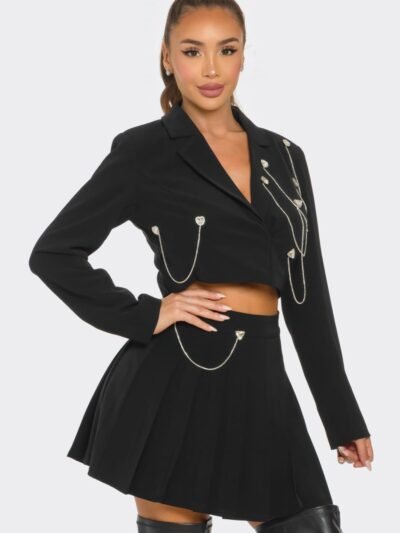 Pleated Skirt Set Skirt Set – Pleated Skirt Set Glamorous Elegance & Chic Styling