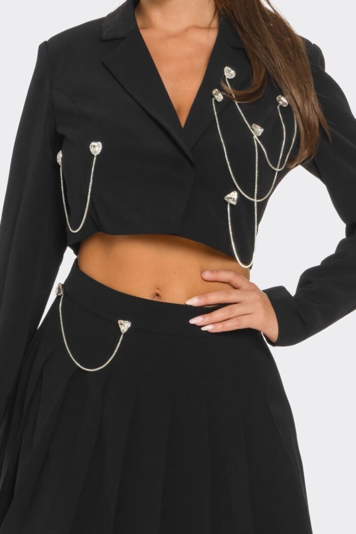 Pleated skirt set