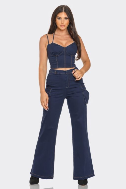 Crop Jacket 3pcs Set - Image 7