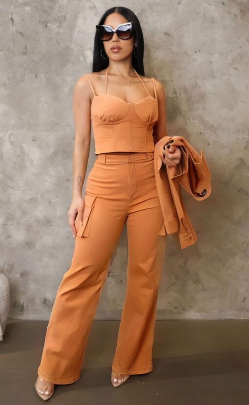 Crop Jacket 3pcs Set - Image 12
