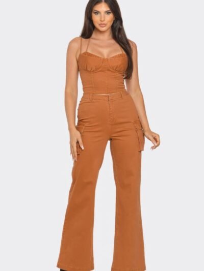 Crop Jacket 3pcs Set