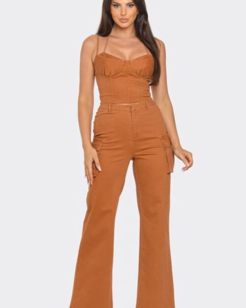 crop jacket 3pcs set