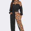 Animal Print Jogger Set