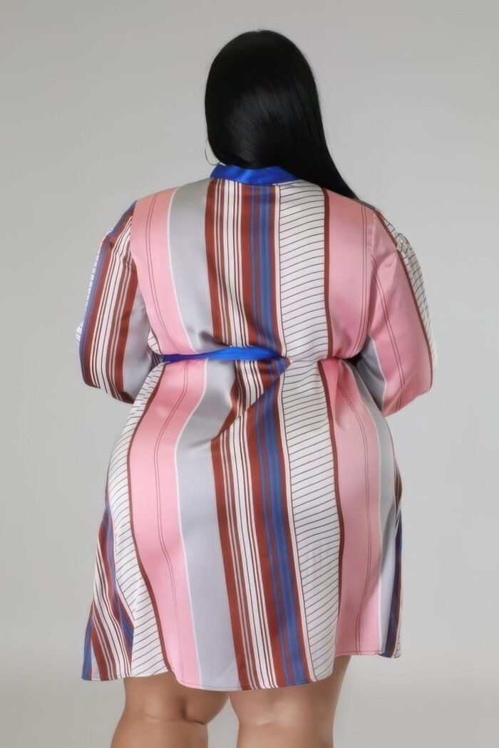 Long sleeves non-stretch dress