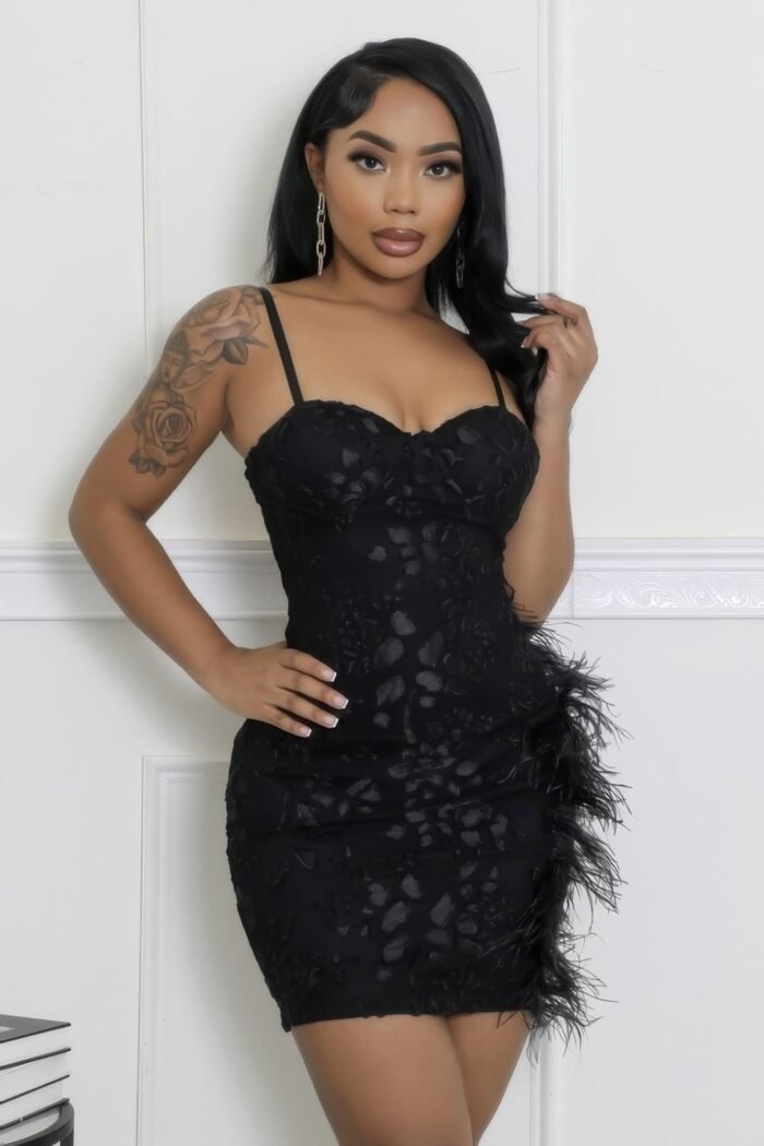 Semi-stretch dress