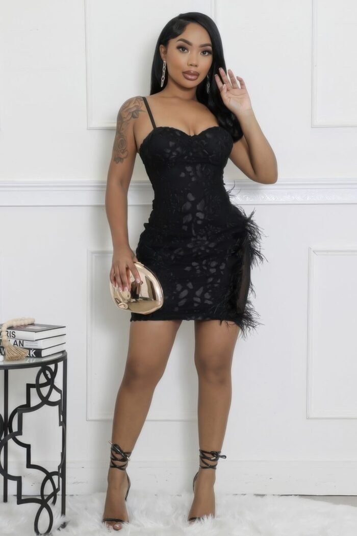Semi-stretch dress