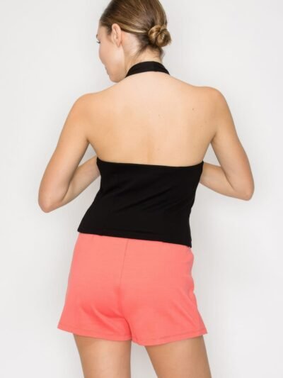 Halter Neck Buckled Open-back Top Halter Neck Buckled Open-back Top