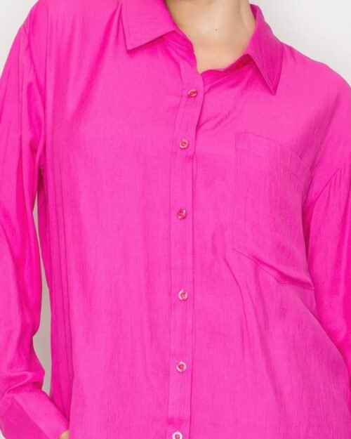 button down collared linen shirt